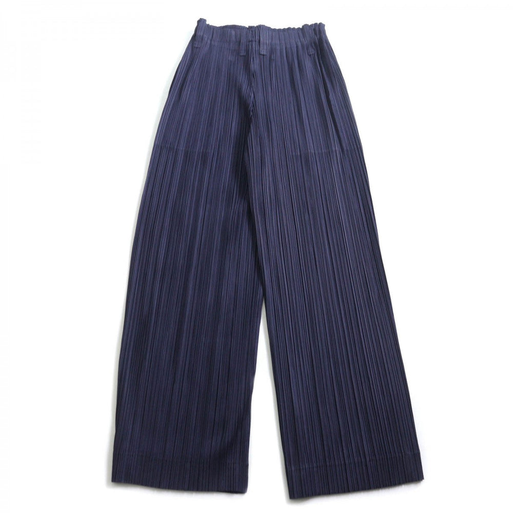 PLEATS PLEASE Wide pants PP93-JF415 polyester Navy 4