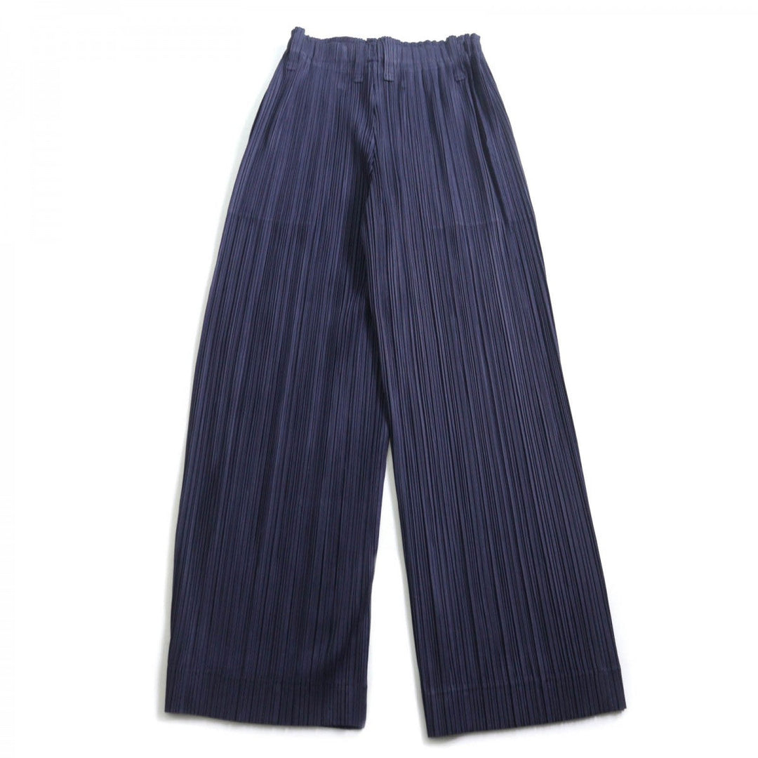 PLEATS PLEASE Wide pants PP93-JF415 polyester Navy 4
