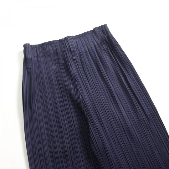 PLEATS PLEASE Wide pants PP93-JF415 polyester Navy 4
