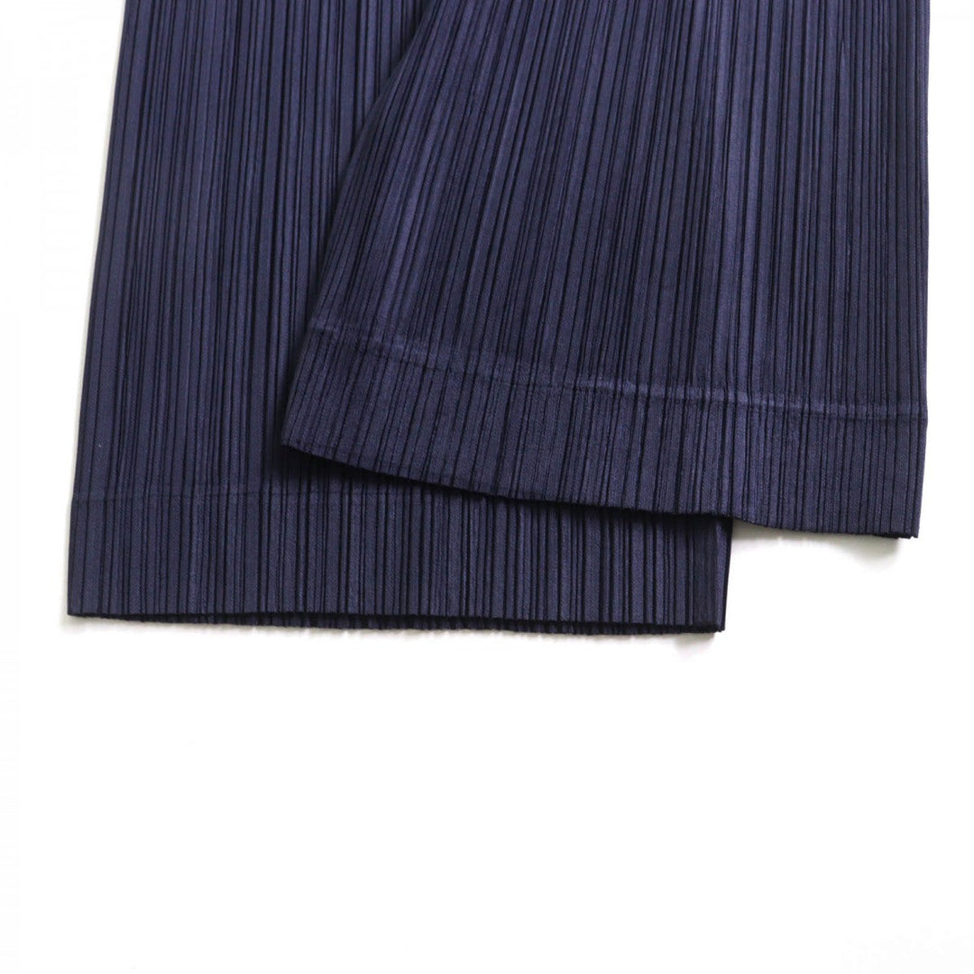 PLEATS PLEASE Wide pants PP93-JF415 polyester Navy 4