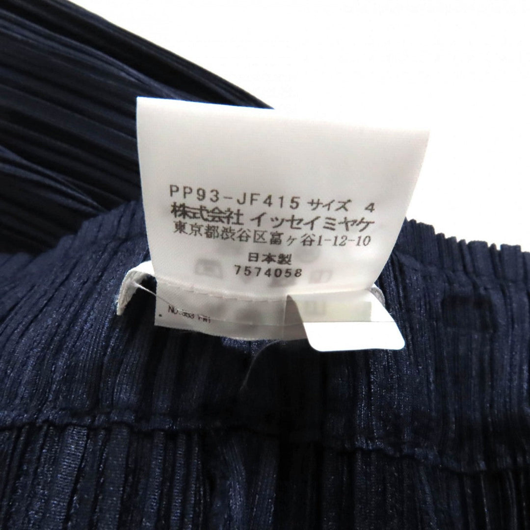 PLEATS PLEASE Wide pants PP93-JF415 polyester Navy 4