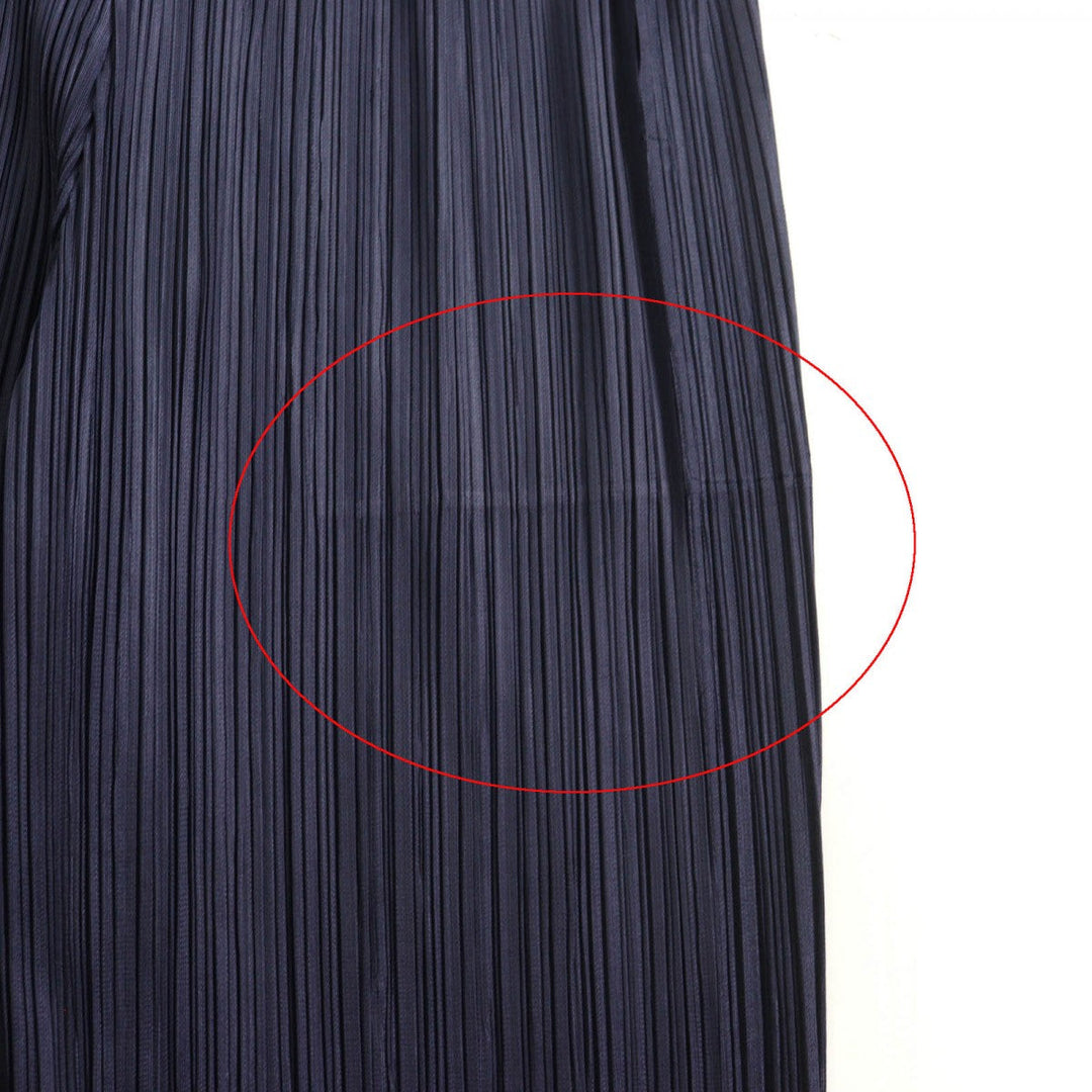 PLEATS PLEASE Wide pants PP93-JF415 polyester Navy 4