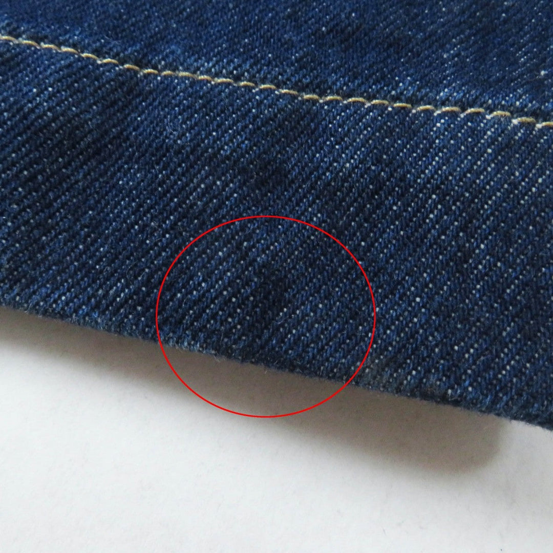MONCLER Denim pants Main: 100% cotton, Part: 100% polyester Indigo blue PANTALONE Women 38 Used Authentic