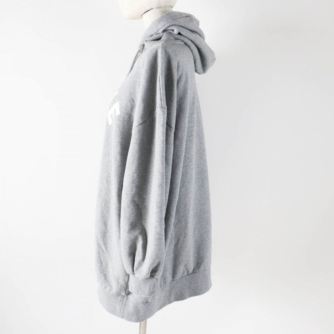 CELINE Hoodie 2Y757670Q Main: 100% cotton, part: 96% cotton, part: 4% polyurethane gray Women M Used Authentic