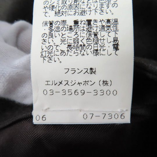 HERMES Wrap skirt Outer: 100% wool, Part: Sheepskin, Lining: 100% silk Brown Women 42 Used Authentic
