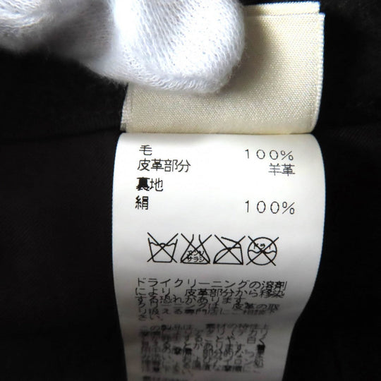 HERMES Wrap skirt Outer: 100% wool, Part: Sheepskin, Lining: 100% silk Brown Women 42 Used Authentic