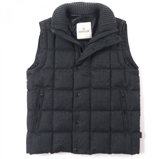 MONCLER Down vest wool gray TENAY zero