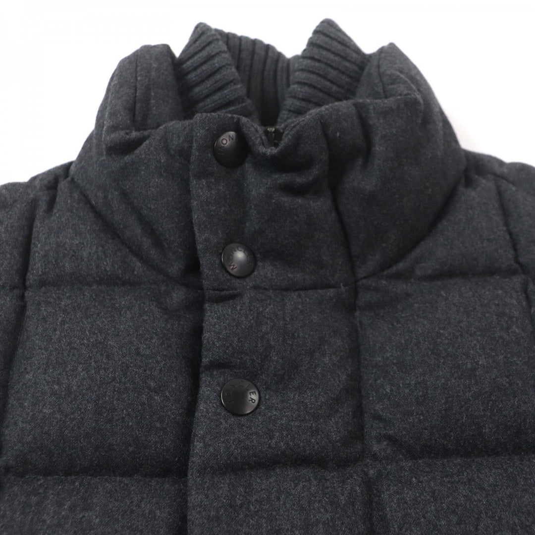 MONCLER Down vest wool gray TENAY zero