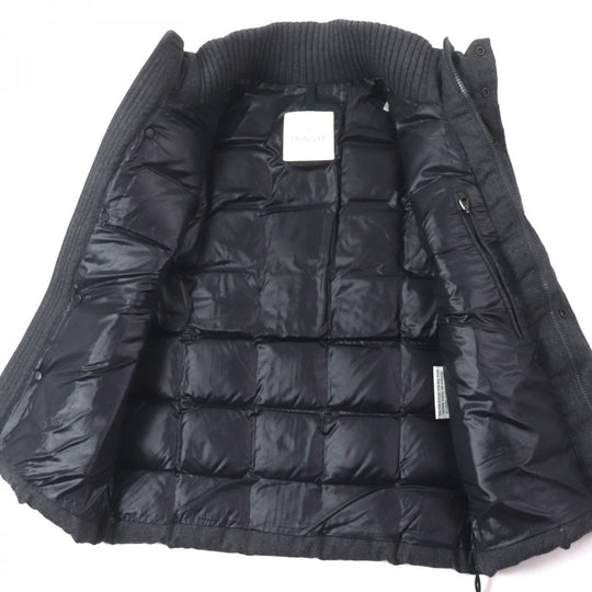 MONCLER Down vest wool gray TENAY zero