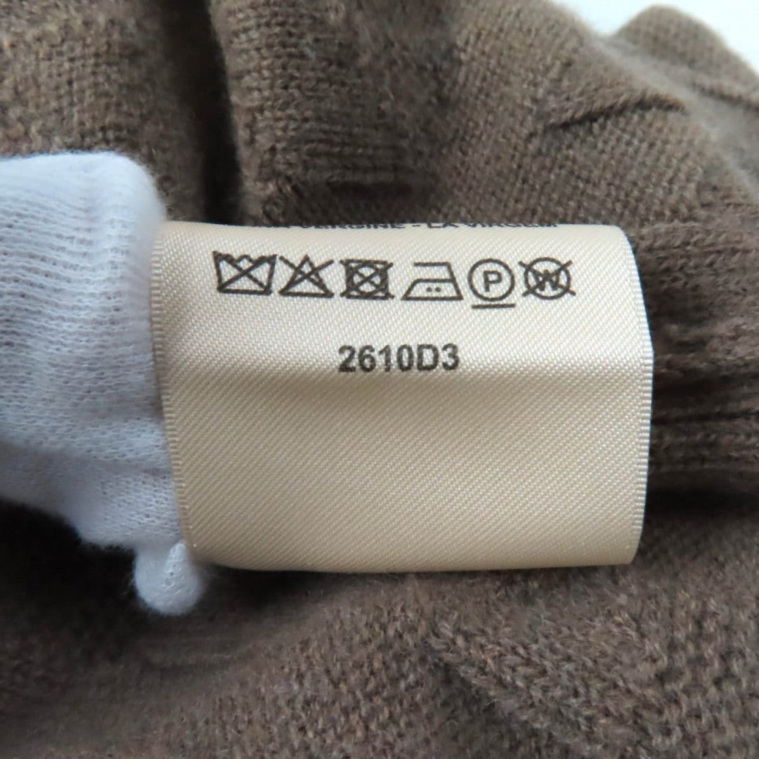 HERMES knit 2610D3 Main: 100% wool Brown Women 38 Used Authentic