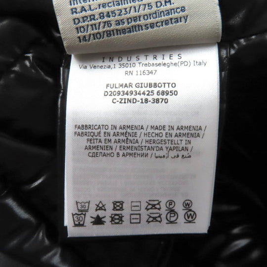 MONCLER down coat Nylon black FULMAR zero