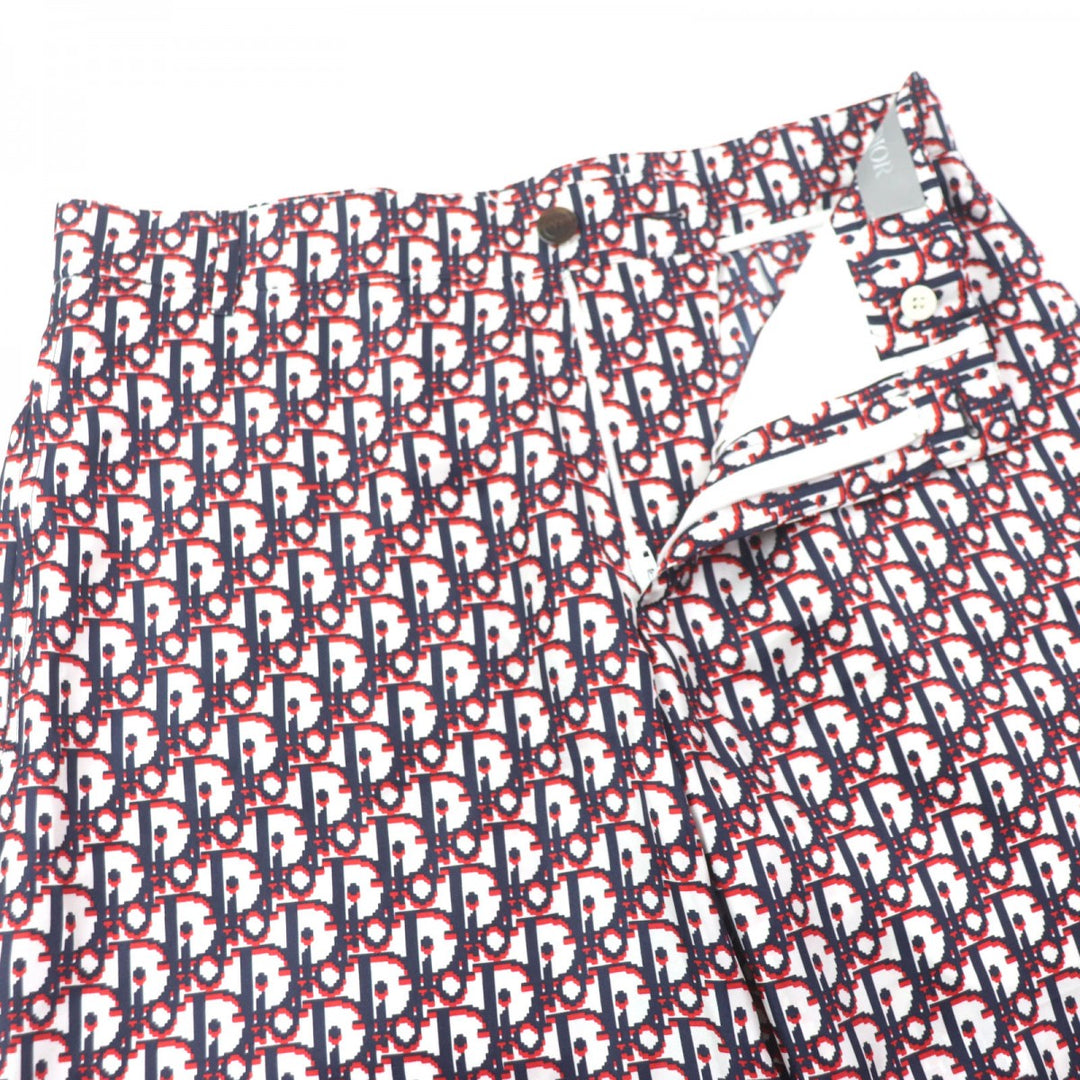 Dior HOMME Shorts 013C121A4751 Main: 100% silk White navy red mens 48 Used Authentic