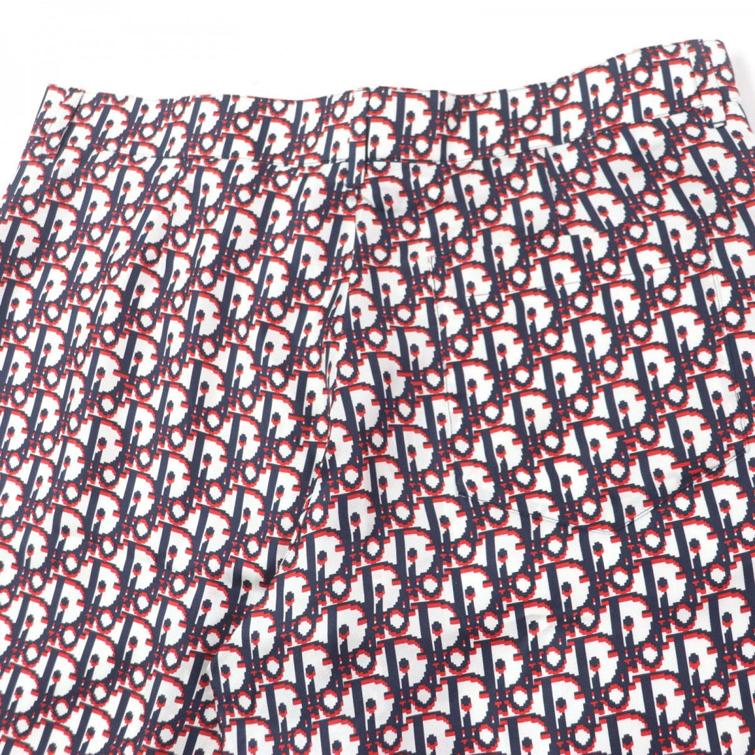 Dior HOMME Shorts 013C121A4751 Main: 100% silk White navy red mens 48 Used Authentic