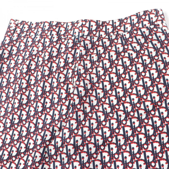 Dior HOMME Shorts 013C121A4751 Main: 100% silk White navy red mens 48 Used Authentic