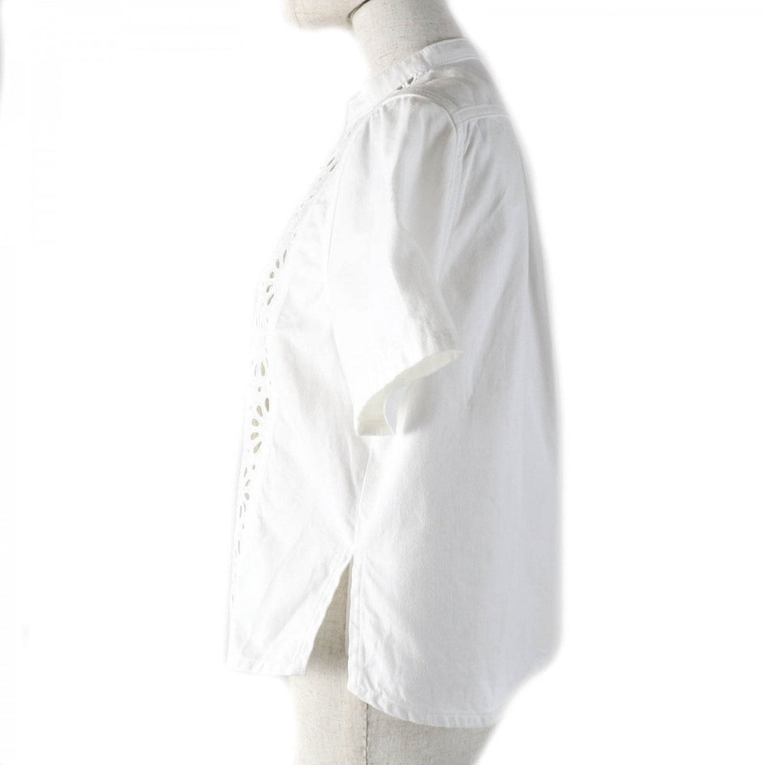 Christian Dior Short sleeve shirt 322B46M3177 cotton white 38