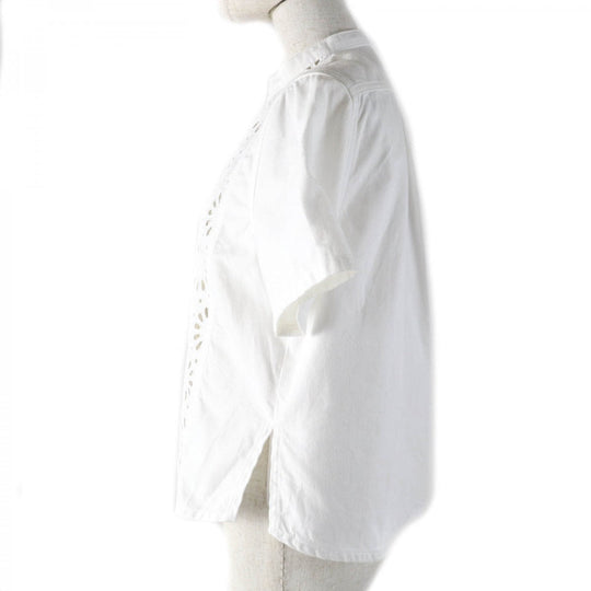 Christian Dior Short sleeve shirt 322B46M3177 cotton white 38