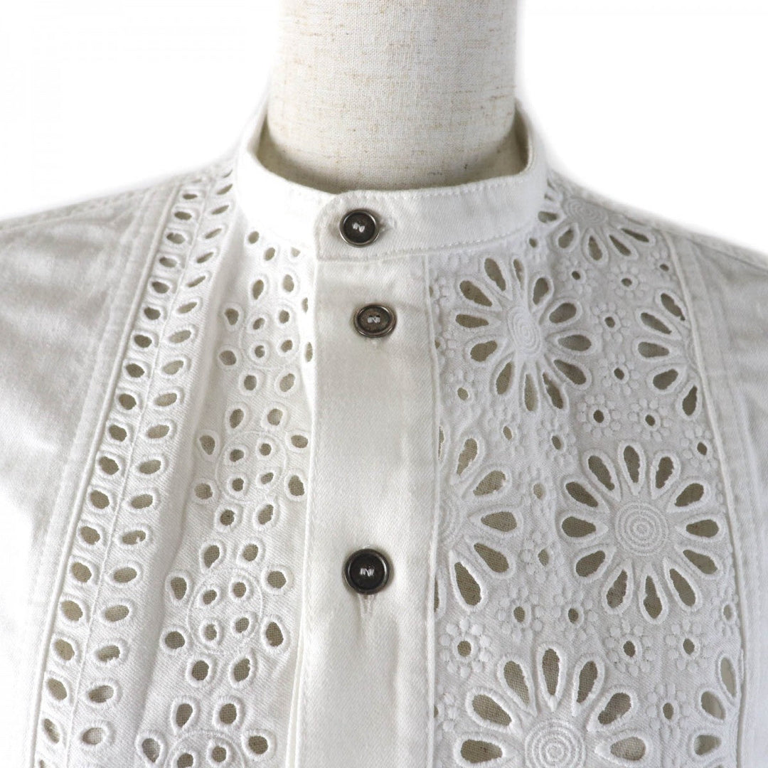 Christian Dior Short sleeve shirt 322B46M3177 cotton white 38