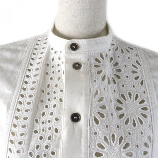 Christian Dior Short sleeve shirt 322B46M3177 cotton white 38