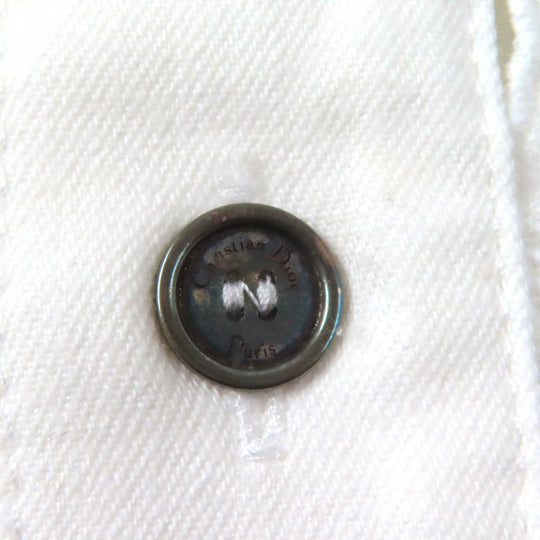 Christian Dior Short sleeve shirt 322B46M3177 cotton white 38