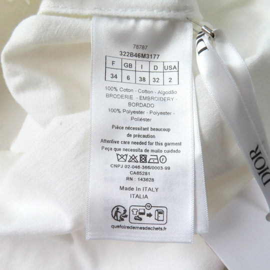 Christian Dior Short sleeve shirt 322B46M3177 cotton white 38