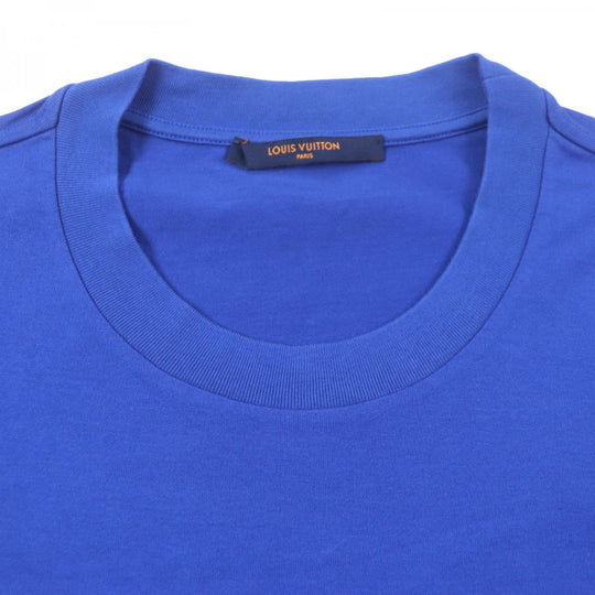 LOUIS VUITTON Short sleeve T-shirt Main: 100% cotton blue Monogram Gradient mens XL Used Authentic