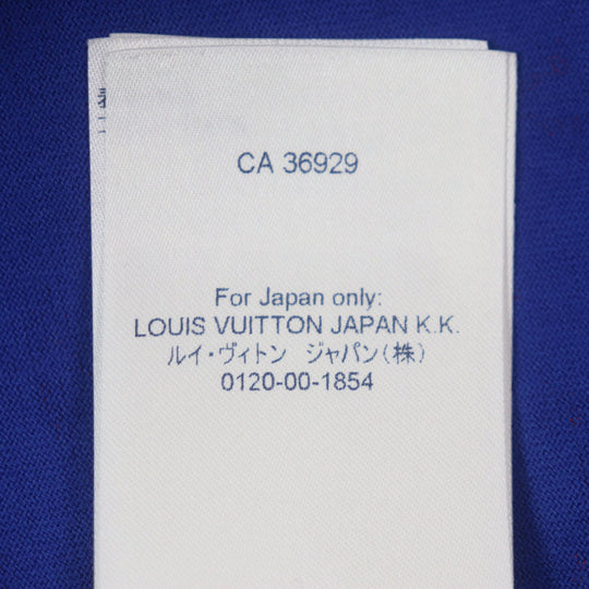 LOUIS VUITTON Short sleeve T-shirt Main: 100% cotton blue Monogram Gradient mens XL Used Authentic
