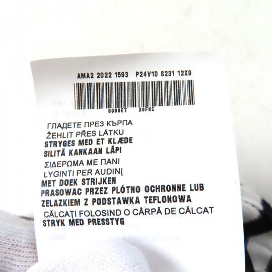 PRADA Short sleeve T-shirt P24V1D Main: 97% cotton, Main: 1% polyamide, Main: 1% elastane White Dark Navy Women 36 Used Authentic