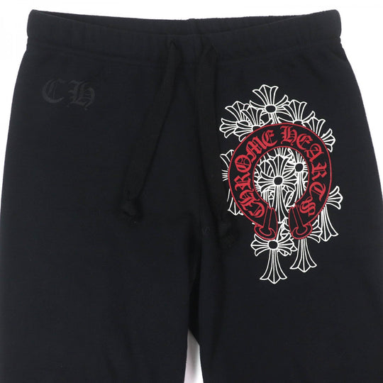 CHROME HEARTS Pants 2214-304-9055 cotton black S