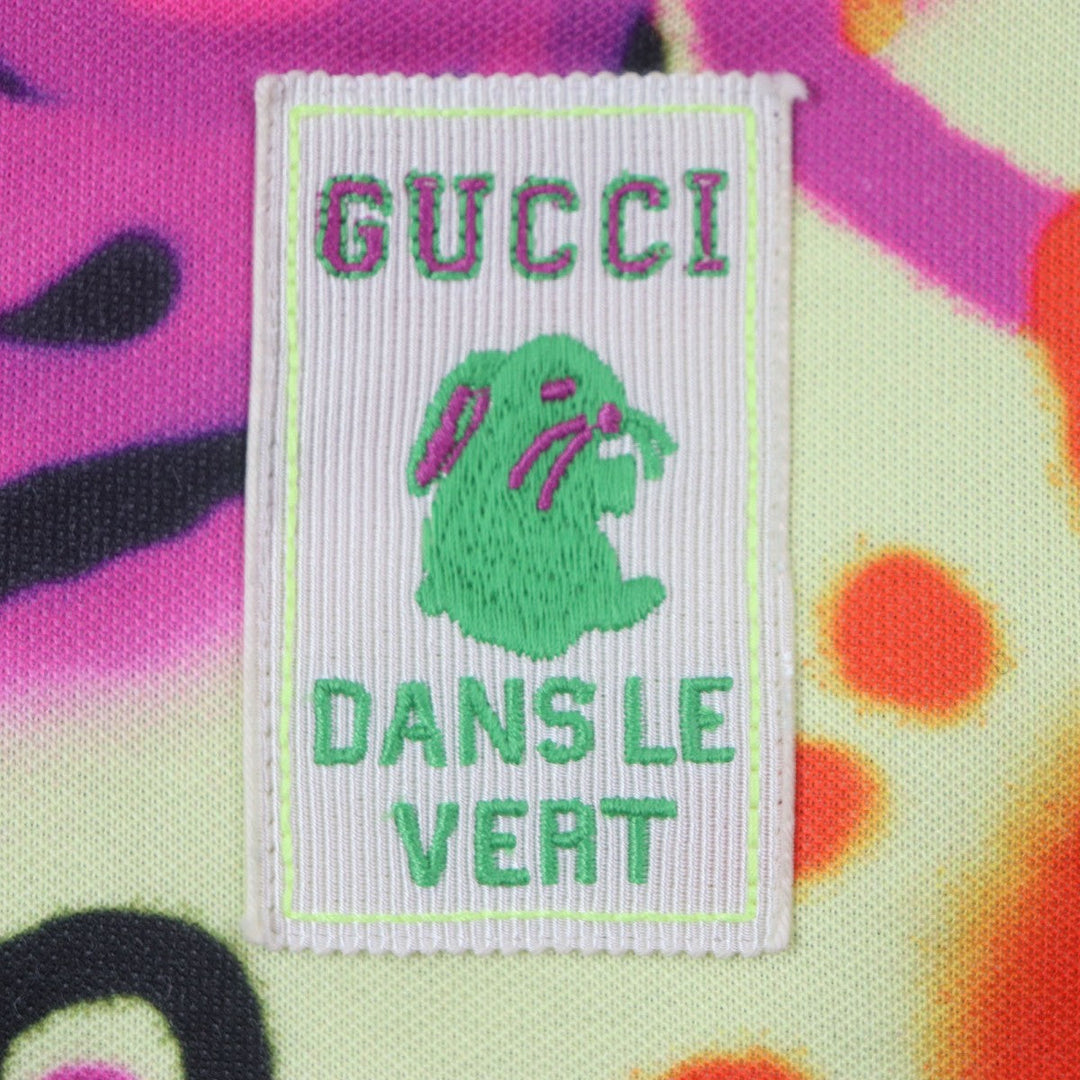 GUCCI Track jacket 714464 Outer: 55% polyester, Outer: 45% cotton, Lining: 100% polyester, Part: 50% rayon, Part: 30% cotton multicolor DANS LE VENT mens L Used Authentic