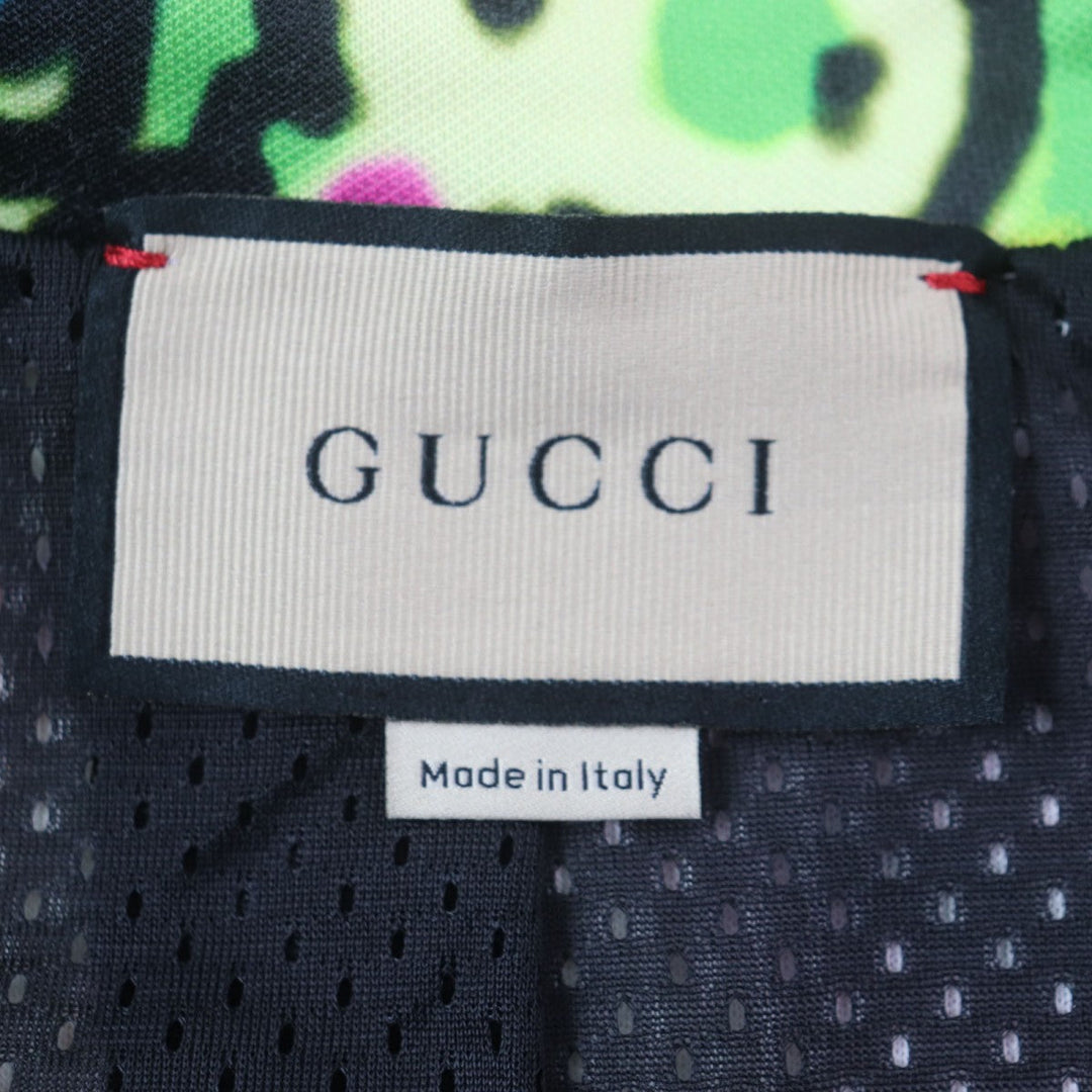 GUCCI Track jacket 714464 Outer: 55% polyester, Outer: 45% cotton, Lining: 100% polyester, Part: 50% rayon, Part: 30% cotton multicolor DANS LE VENT mens L Used Authentic