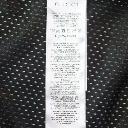 GUCCI Track jacket 714464 Outer: 55% polyester, Outer: 45% cotton, Lining: 100% polyester, Part: 50% rayon, Part: 30% cotton multicolor DANS LE VENT mens L Used Authentic