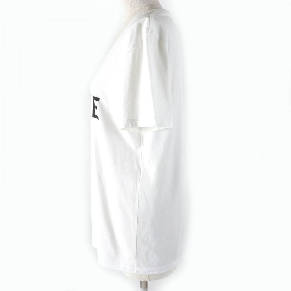 CELINE Short sleeve T-shirt 2X314916G Main: 100% cotton White black Women L Used Authentic