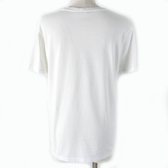 CELINE Short sleeve T-shirt 2X314916G Main: 100% cotton White black Women L Used Authentic