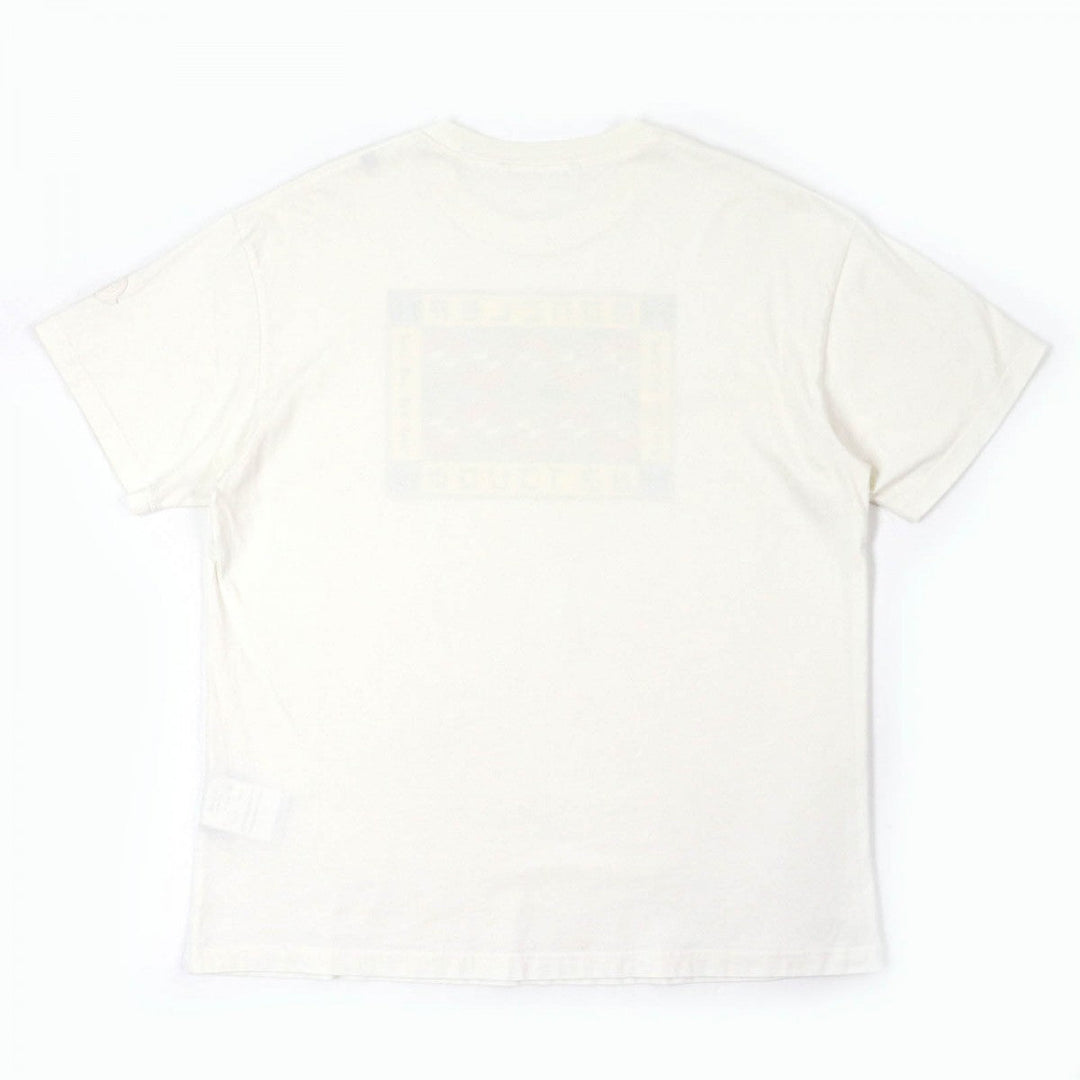 MONCLER GENIUS 2 Short sleeve T-shirt H10928C00003 Main: 100% cotton, Part: 100% cotton Off-white multicolor mens XL Used Authentic