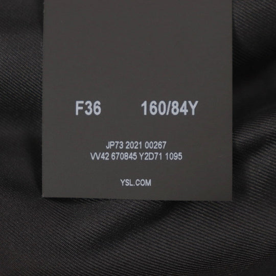 SAINT LAURENT PARIS Bomber jacket 670845 silk black 36