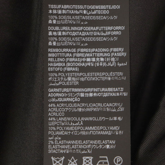 SAINT LAURENT PARIS Bomber jacket 670845 silk black 36