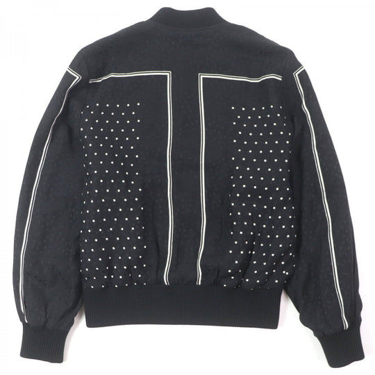 SAINT LAURENT PARIS Bomber jacket 670845 silk black 36