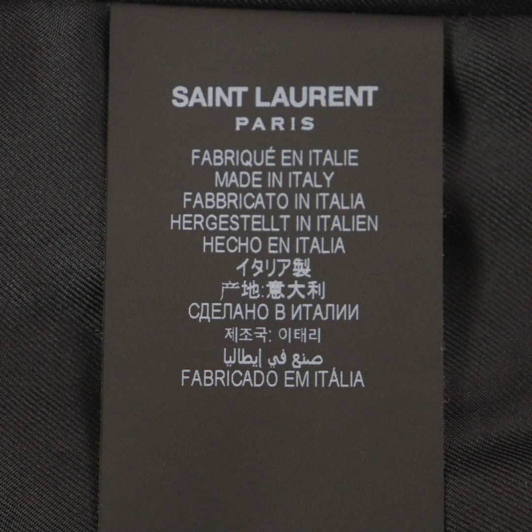 SAINT LAURENT PARIS Bomber jacket 670845 silk black 36