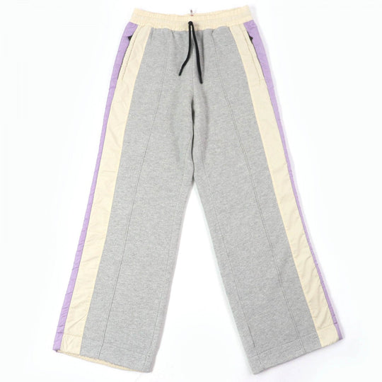 MONCLER GRENOBLE Pants H20988H00008 Main: 85% cotton, Main: 15% rayon, Part: 100% nylon, Part: 100% nylon, Part: 100% nylon Grey Ivory Purple PANTALONE Women M Used Authentic