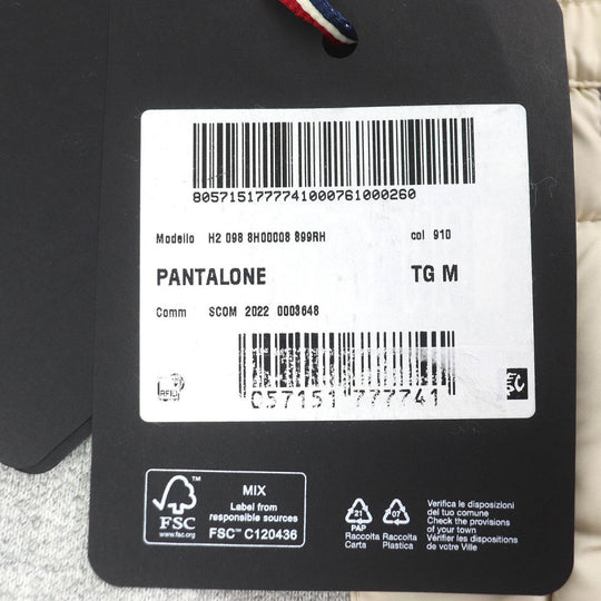 MONCLER GRENOBLE Pants H20988H00008 Main: 85% cotton, Main: 15% rayon, Part: 100% nylon, Part: 100% nylon, Part: 100% nylon Grey Ivory Purple PANTALONE Women M Used Authentic