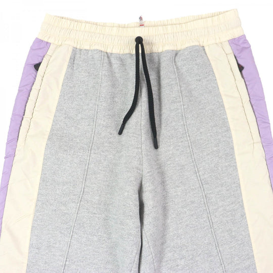 MONCLER GRENOBLE Pants H20988H00008 Main: 85% cotton, Main: 15% rayon, Part: 100% nylon, Part: 100% nylon, Part: 100% nylon Grey Ivory Purple PANTALONE Women M Used Authentic