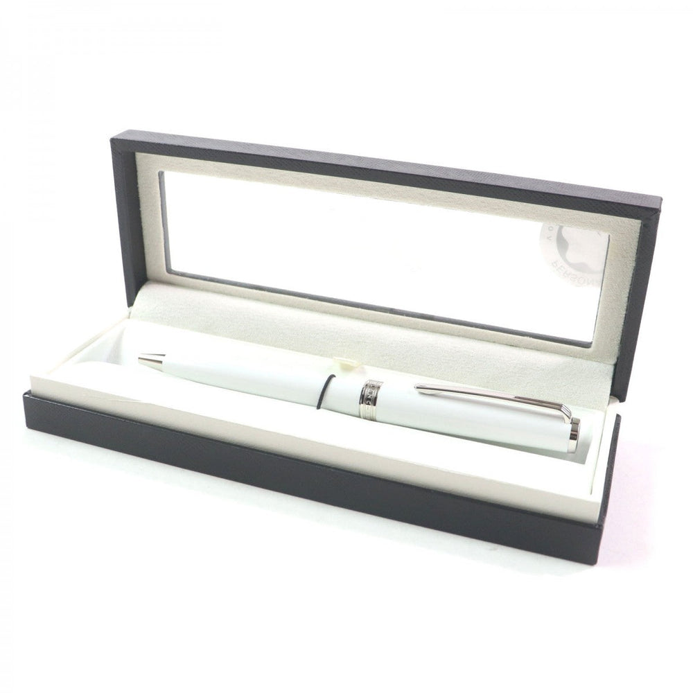 MONTBLANC Ballpoint pen White precious resin, Platinum white Pix Collection mens(Unisex) Used Authentic