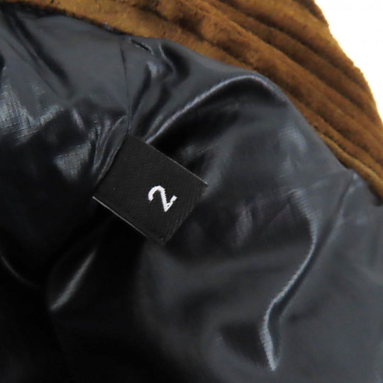 MONCLER GRENOBLE Down jacket Main: 98% cotton, Main: 2% polyurethane, Lining: 100% polyester, Filling: 90% down, Filling: 10% feather Brown GELT mens 2 Used Authentic