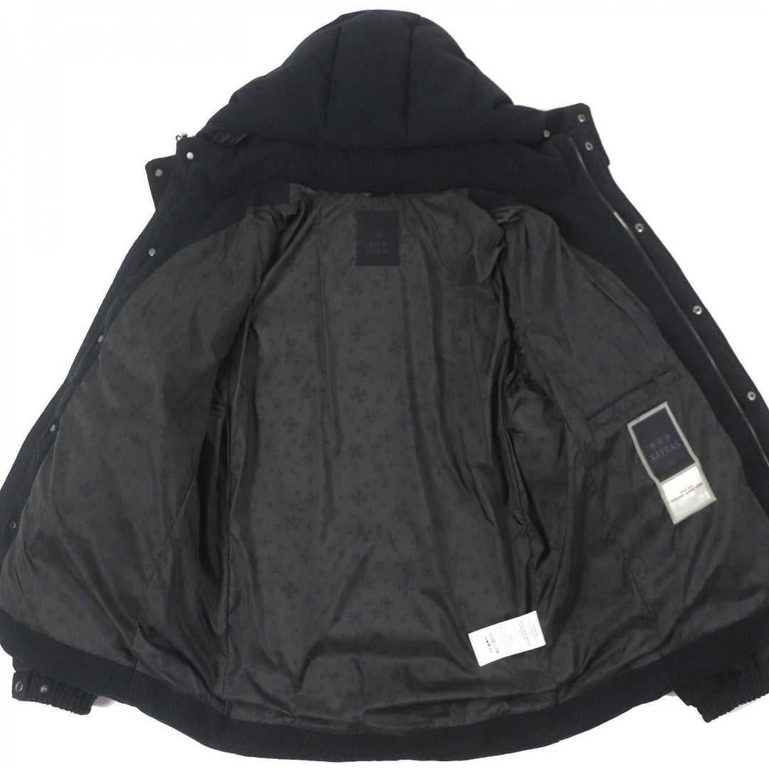 TATRAS Down jacket MTA19A4582 Outer: 100% wool, Filling: 90% down, Filling: 10% feather, Lining: 100% nylon, Part: 100% nylon black R line MERANO mens Used Authentic