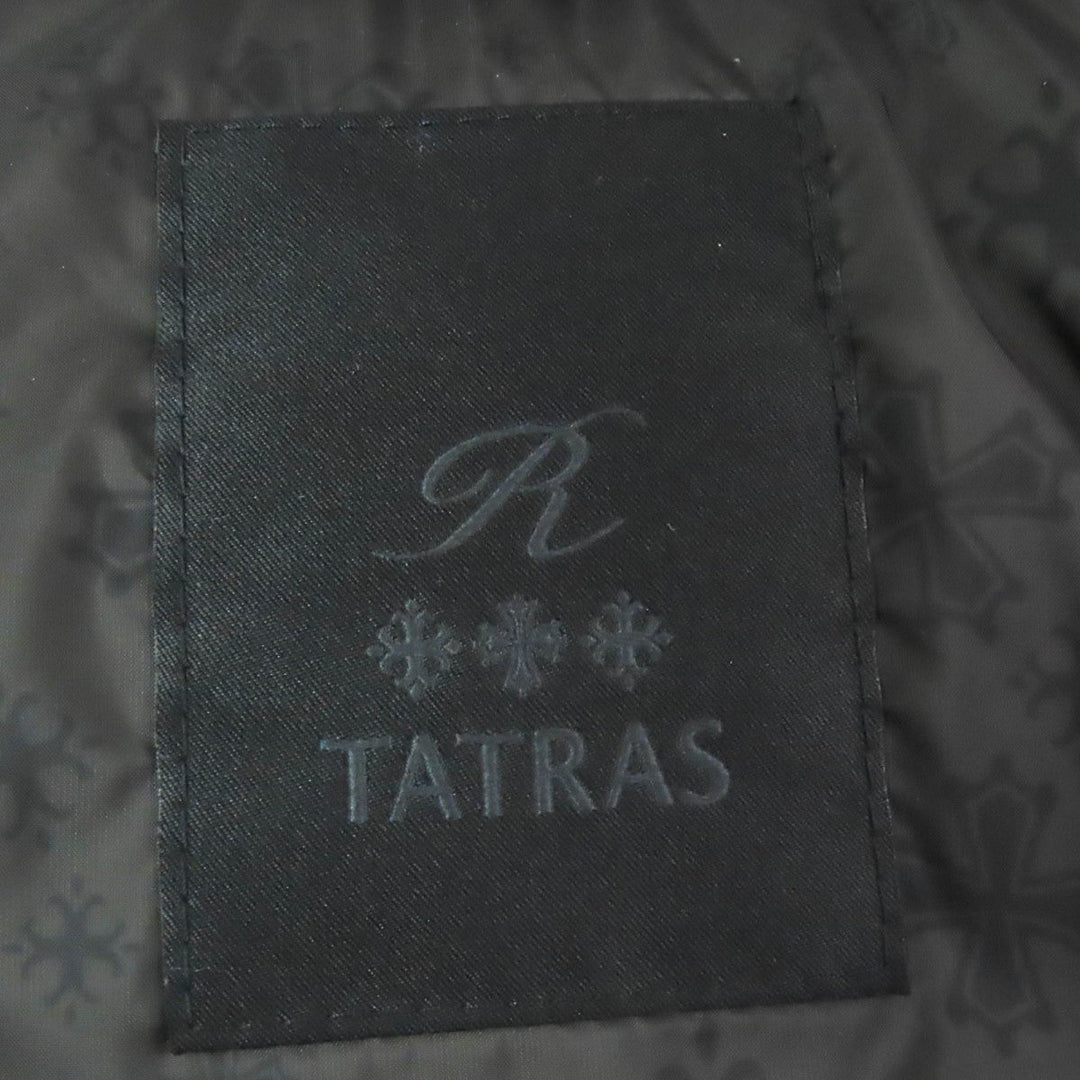 TATRAS Down jacket MTA19A4582 Outer: 100% wool, Filling: 90% down, Filling: 10% feather, Lining: 100% nylon, Part: 100% nylon black R line MERANO mens Used Authentic