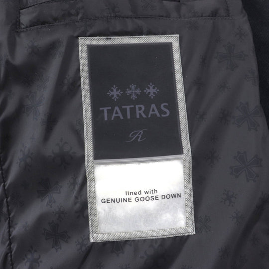 TATRAS Down jacket MTA19A4582 Outer: 100% wool, Filling: 90% down, Filling: 10% feather, Lining: 100% nylon, Part: 100% nylon black R line MERANO mens Used Authentic
