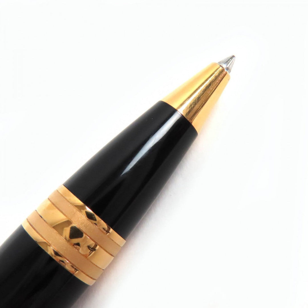 MONTBLANC Ballpoint pen Resin, Gold Plated black Starwalker
