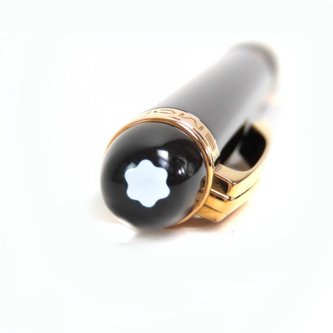 MONTBLANC Ballpoint pen Resin, Gold Plated black Starwalker