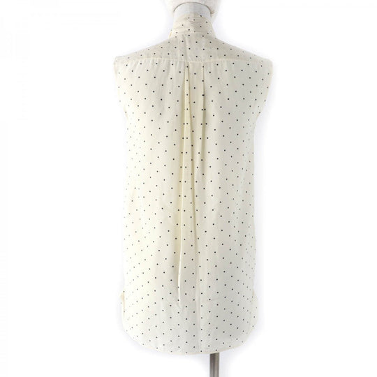 CELINE blouse Main: 100% silk Ivory Women 36 Used Authentic