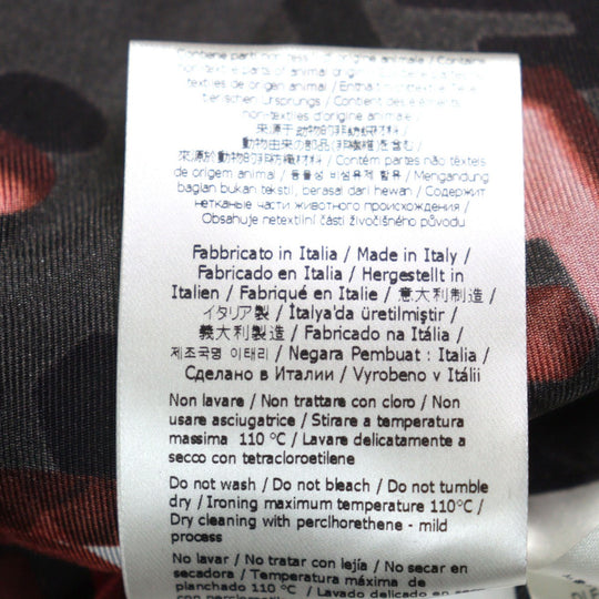 FENDI Short sleeve shirt FS0795 silk Black Red All-over pattern 41